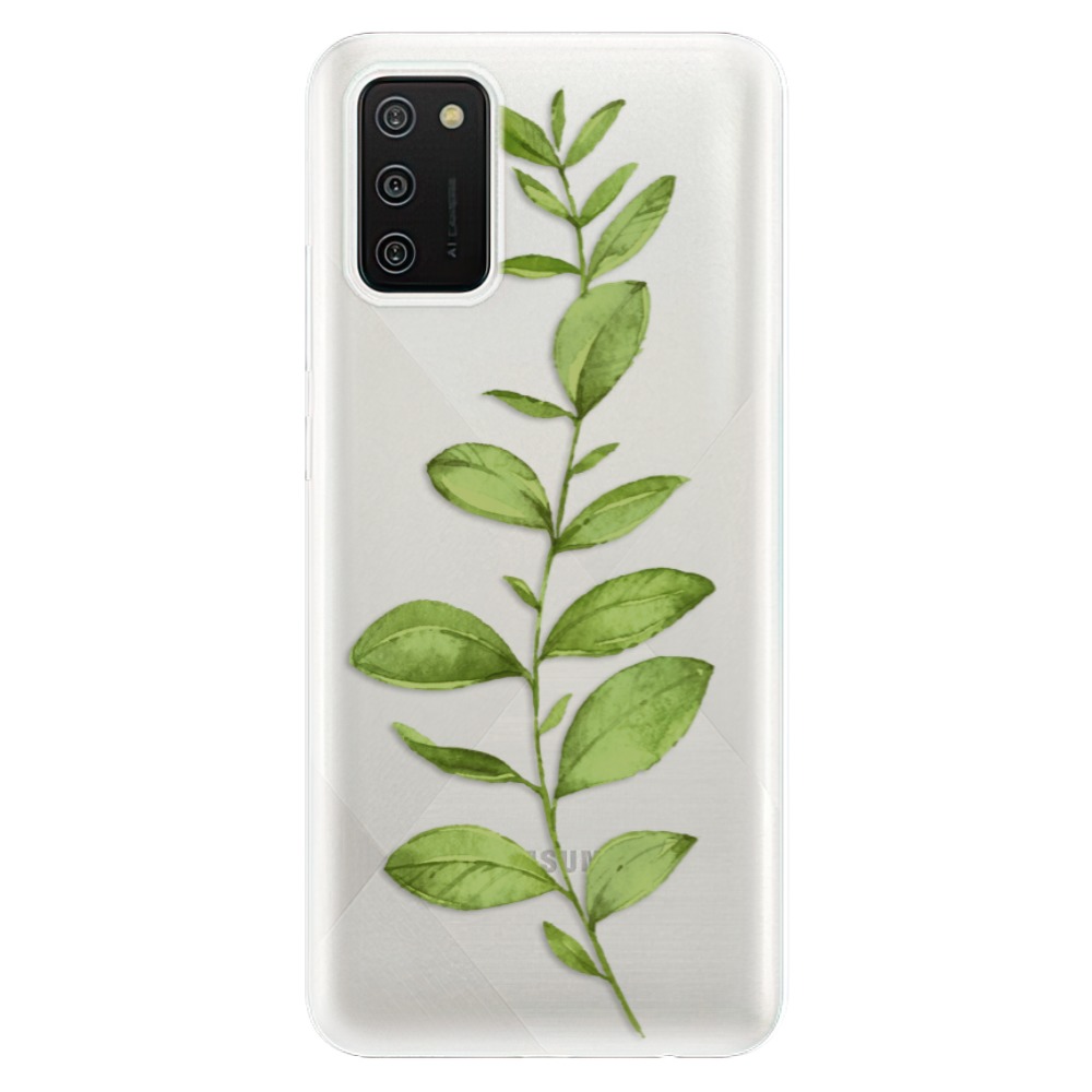 Odolné silikonové pouzdro iSaprio - Green Plant 01 - Samsung Galaxy A02s