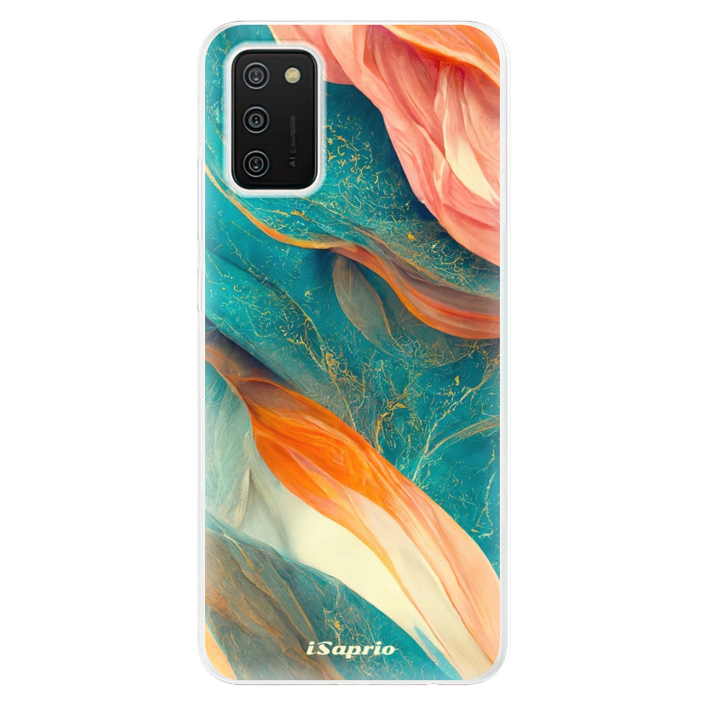 Odolné silikonové pouzdro iSaprio - Abstract Marble - Samsung Galaxy A02s