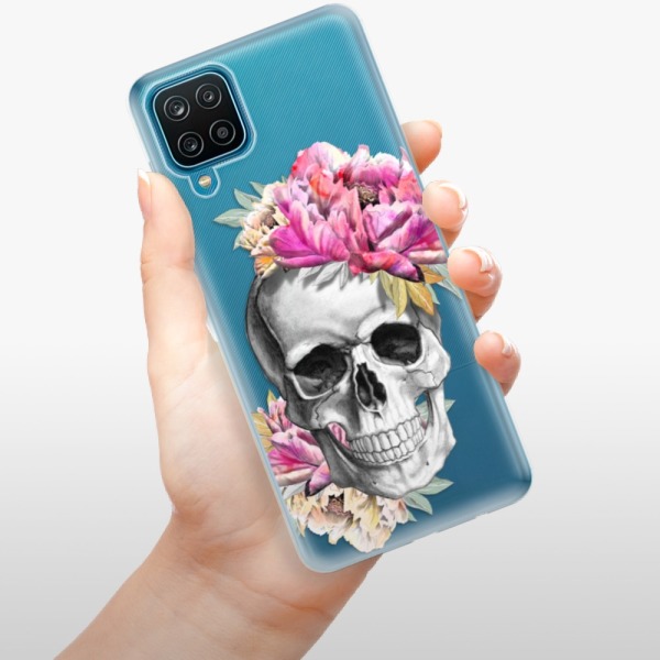 Odolné silikonové pouzdro iSaprio - Pretty Skull - Samsung Galaxy A12