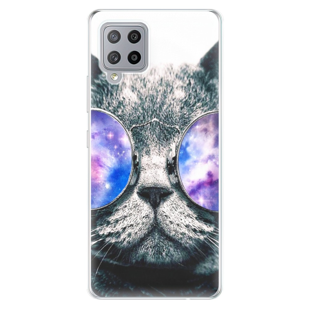 Odolné silikonové pouzdro iSaprio - Galaxy Cat - Samsung Galaxy A42