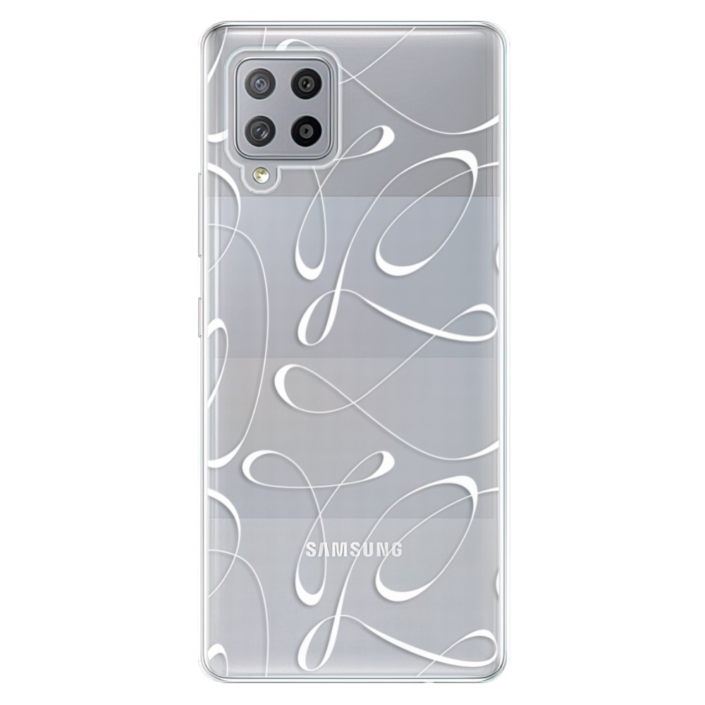 Odolné silikonové pouzdro iSaprio - Fancy - white - Samsung Galaxy A42