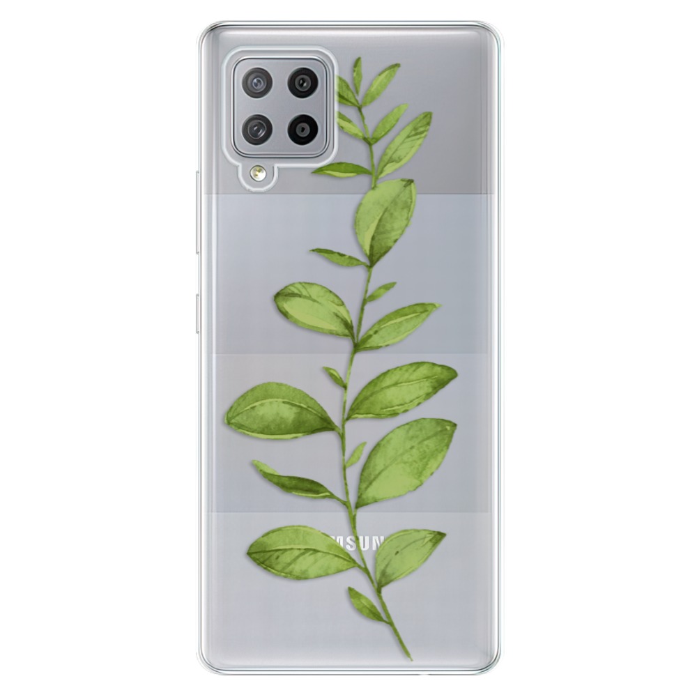 Odolné silikonové pouzdro iSaprio - Green Plant 01 - Samsung Galaxy A42
