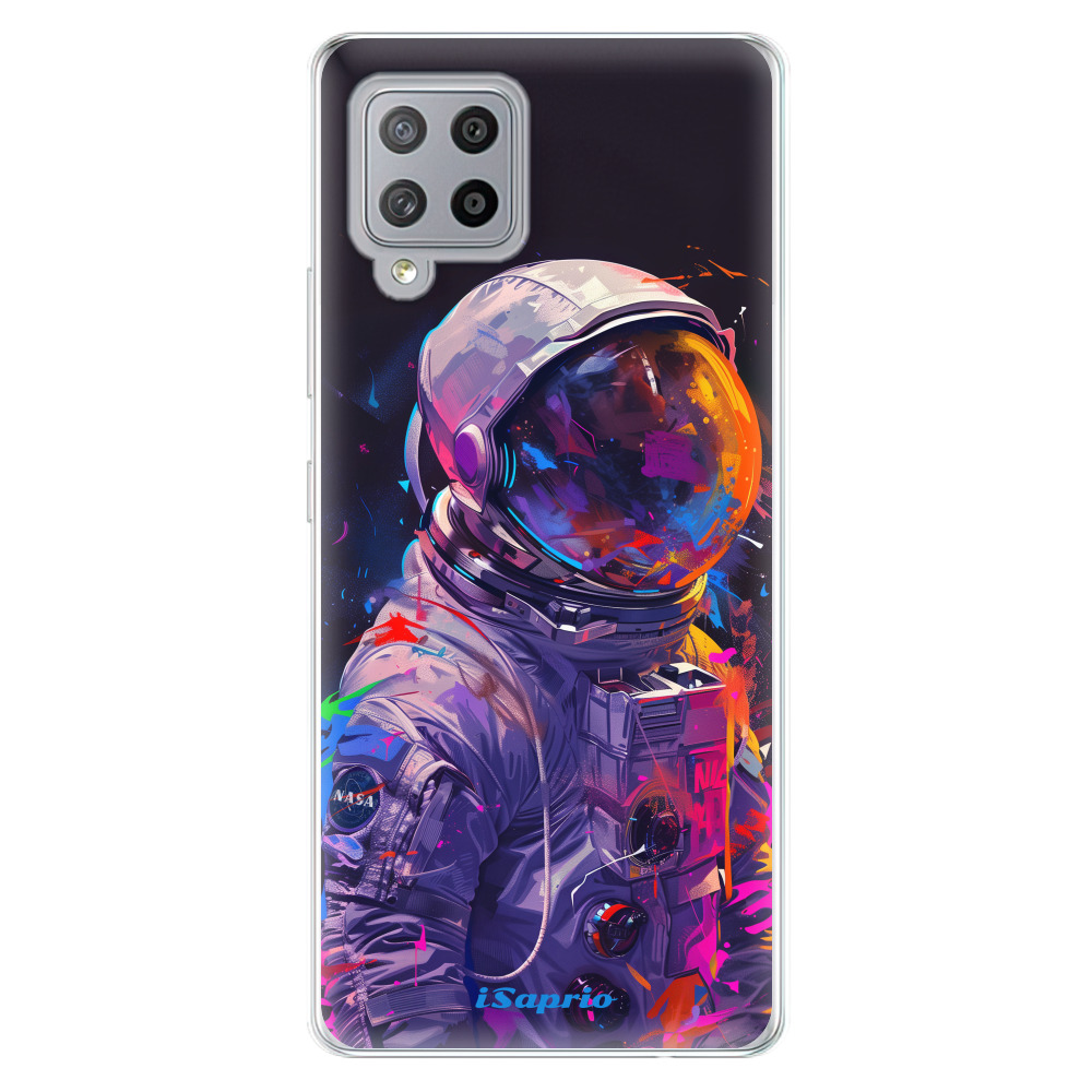 Odolné silikonové pouzdro iSaprio - Neon Astronaut - Samsung Galaxy A42