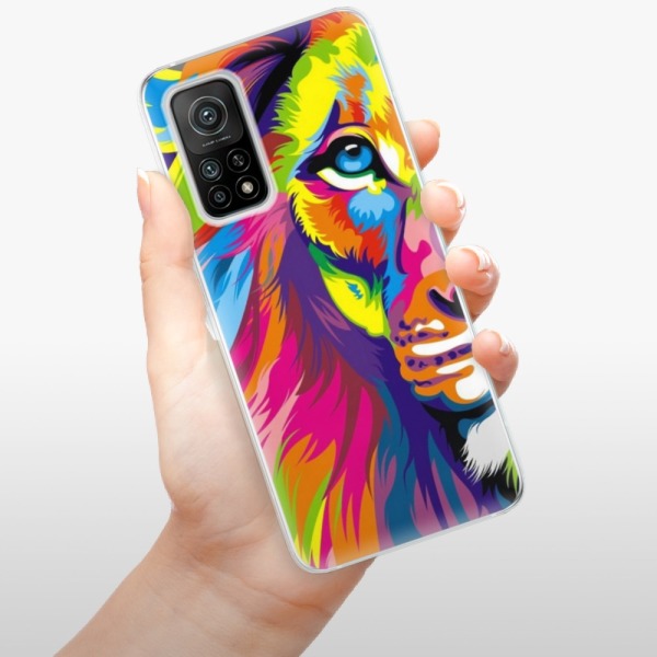 Odolné silikonové pouzdro iSaprio - Rainbow Lion - Xiaomi Mi 10T / Mi 10T Pro