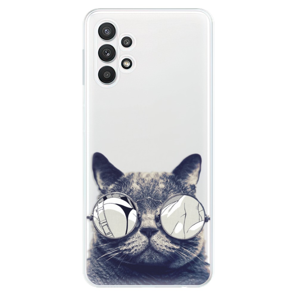 Odolné silikonové pouzdro iSaprio - Crazy Cat 01 na mobil Samsung Galaxy A32 5G (Odolný silikonový kryt, obal, pouzdro iSaprio - Crazy Cat 01 na mobilní telefon Samsung Galaxy A32 5G)