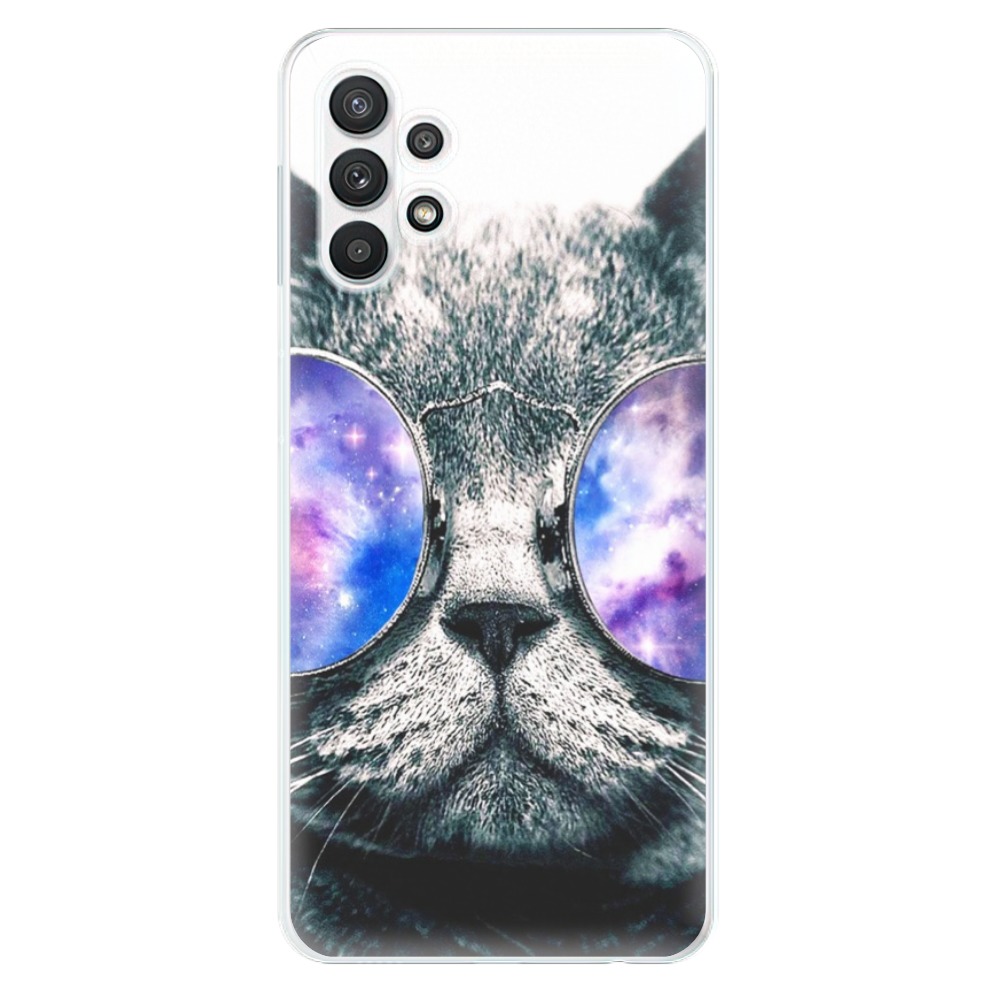 Odolné silikonové pouzdro iSaprio - Galaxy Cat na mobil Samsung Galaxy A32 5G - výrpodej (Odolný silikonový kryt, obal, pouzdro iSaprio - Galaxy Cat na mobilní telefon Samsung Galaxy A32 5G)