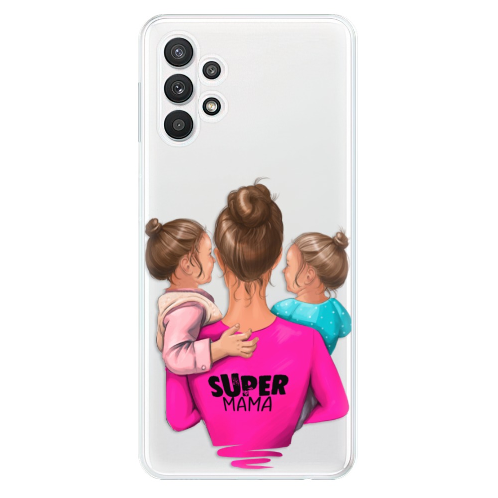 Odolné silikonové pouzdro iSaprio - Super Mama - Two Girls na mobil Samsung Galaxy A32 5G (Odolný silikonový kryt, obal, pouzdro iSaprio - Super Mama - Two Girls na mobilní telefon Samsung Galaxy A32 5G)