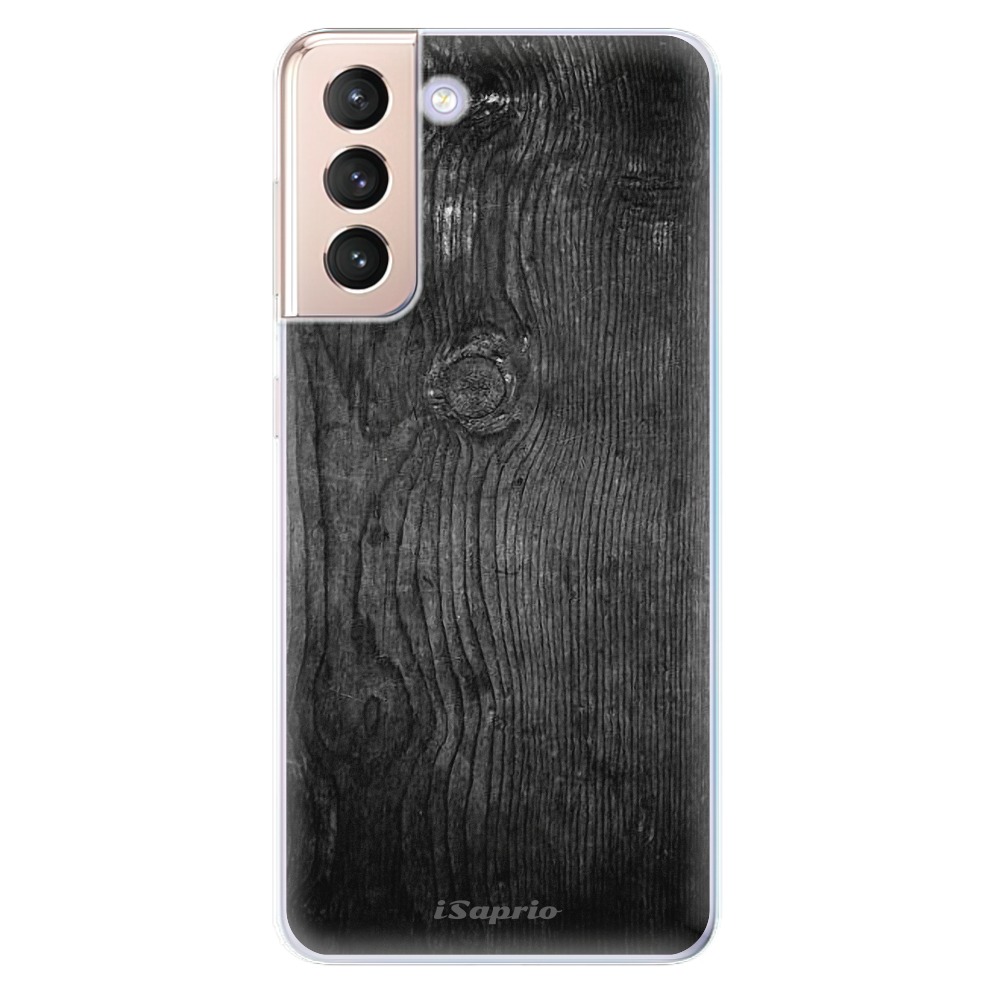 Odolné silikonové pouzdro iSaprio - Black Wood 13 na mobil Samsung Galaxy S21 5G (Odolný silikonový kryt, obal, pouzdro iSaprio - Black Wood 13 na mobilní telefon Samsung Galaxy S21 5G)