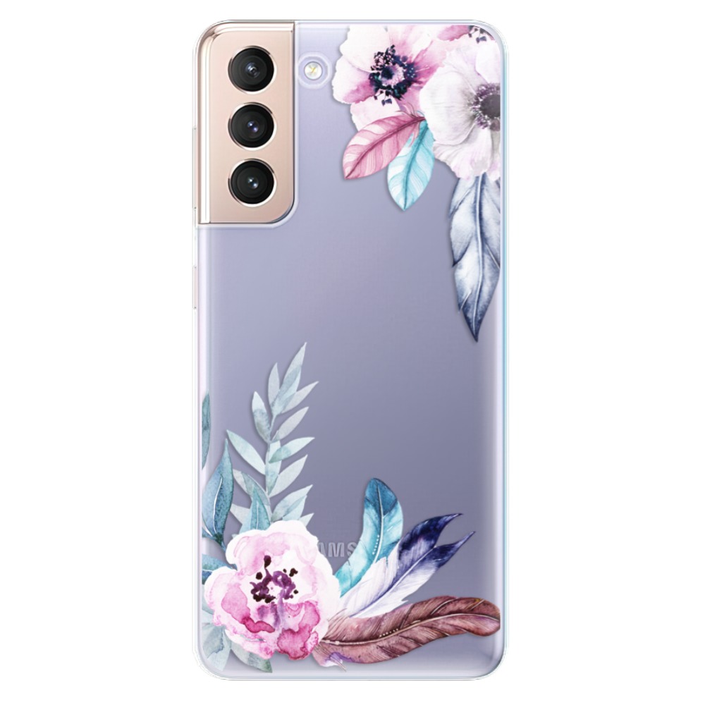 Odolné silikonové pouzdro iSaprio - Flower Pattern 04 na mobil Samsung Galaxy S21 5G (Odolný silikonový kryt, obal, pouzdro iSaprio - Flower Pattern 04 na mobilní telefon Samsung Galaxy S21 5G)