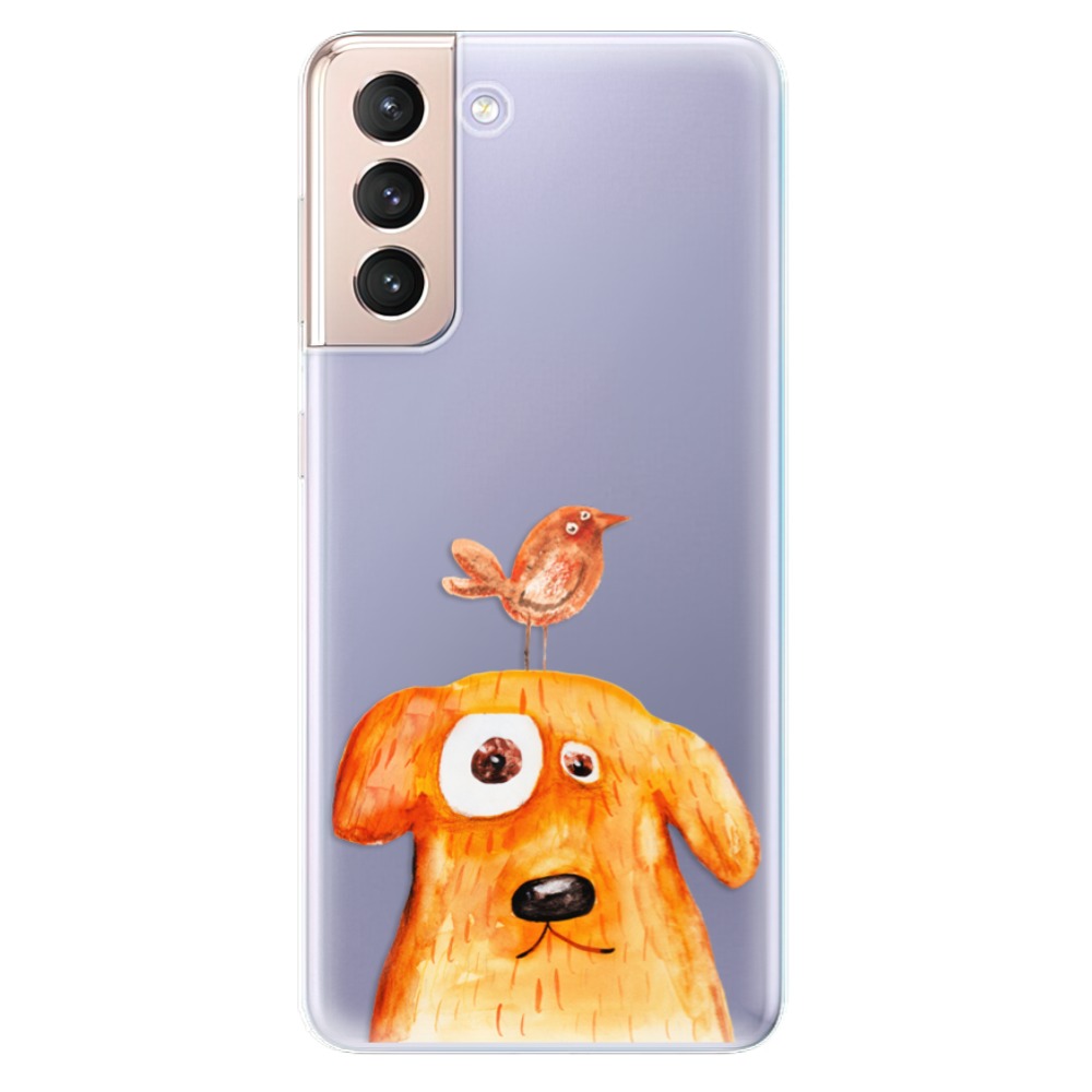 Odolné silikonové pouzdro iSaprio - Dog And Bird na mobil Samsung Galaxy S21 5G (Odolný silikonový kryt, obal, pouzdro iSaprio - Dog And Bird na mobilní telefon Samsung Galaxy S21 5G)