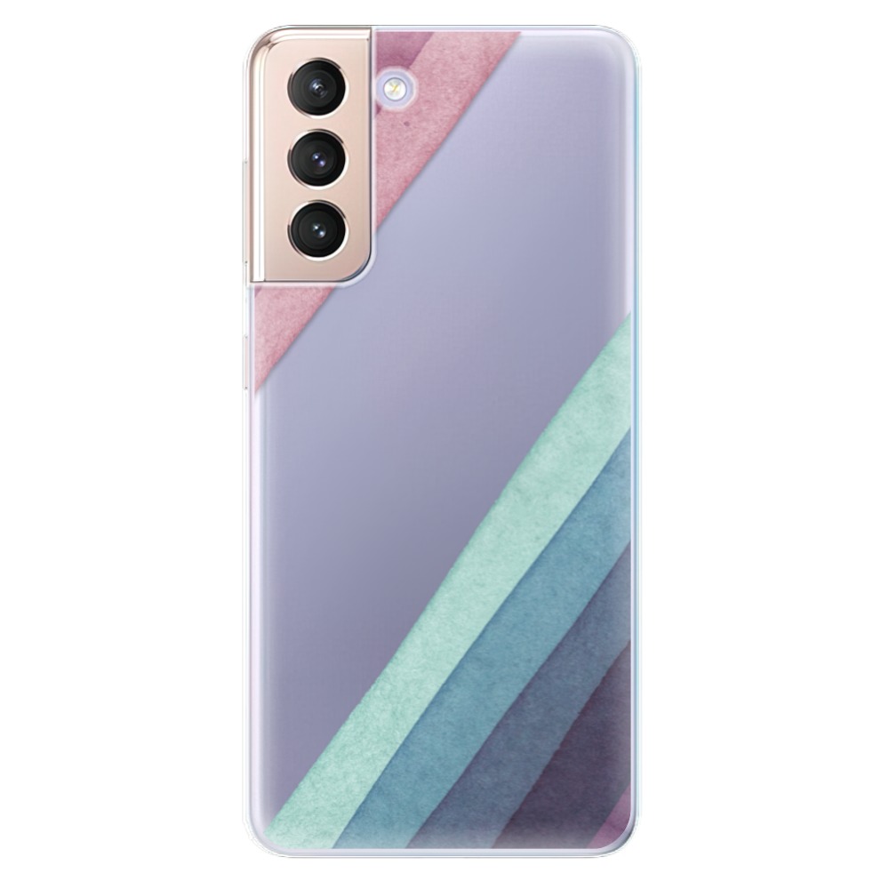 Odolné silikonové pouzdro iSaprio - Glitter Stripes 01 na mobil Samsung Galaxy S21 5G (Odolný silikonový kryt, obal, pouzdro iSaprio - Glitter Stripes 01 na mobilní telefon Samsung Galaxy S21 5G)