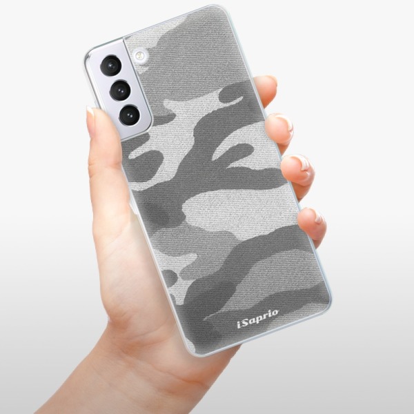 Odolné silikonové pouzdro iSaprio - Gray Camuflage 02 - Samsung Galaxy S21+