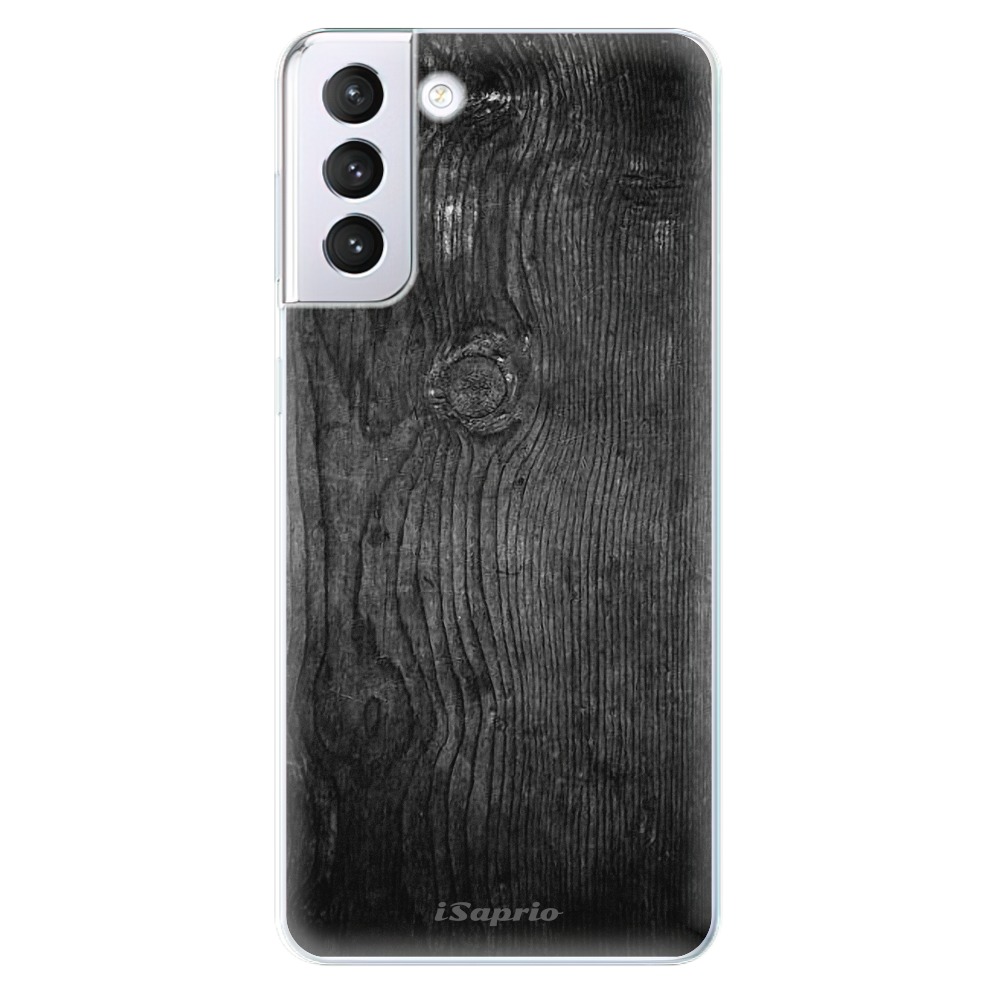 Odolné silikonové pouzdro iSaprio - Black Wood 13 - Samsung Galaxy S21+