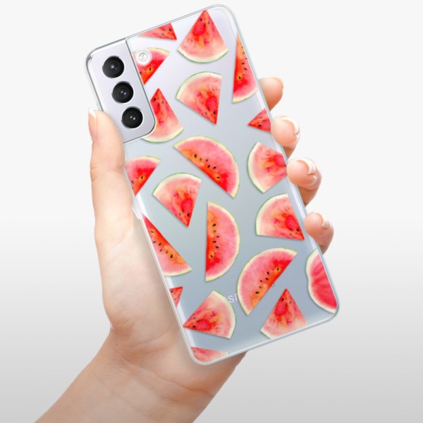 Odolné silikonové pouzdro iSaprio - Melon Pattern 02 - Samsung Galaxy S21+