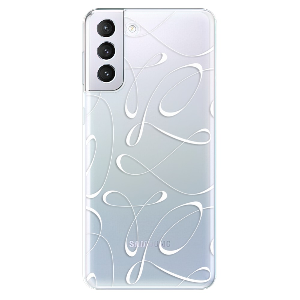 Odolné silikonové pouzdro iSaprio - Fancy - white na mobil Samsung Galaxy S21 Plus 5G (Odolný silikonový kryt, obal, pouzdro iSaprio - Fancy - white na mobilní telefon Samsung Galaxy S21+ 5G)