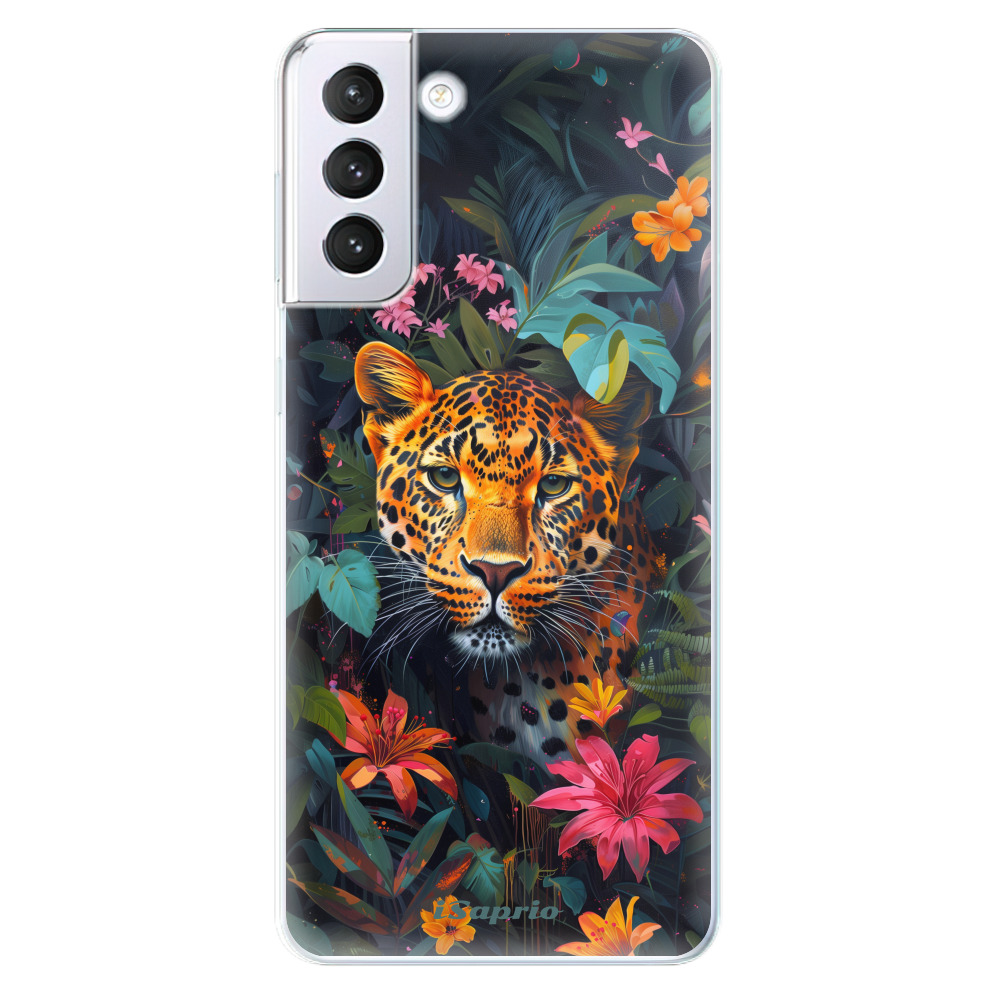 Odolné silikonové pouzdro iSaprio - Flower Jaguar - Samsung Galaxy S21+