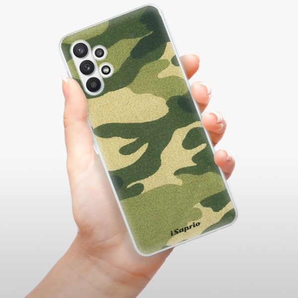 Odolné silikonové pouzdro iSaprio - Green Camuflage 01 - Samsung Galaxy A32