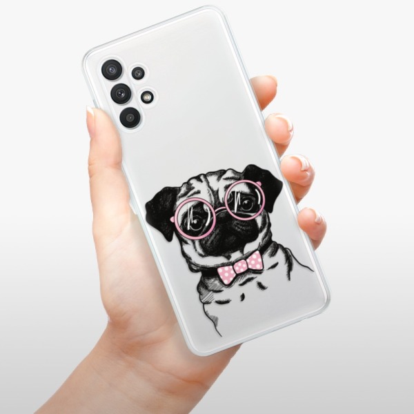 Odolné silikonové pouzdro iSaprio - The Pug - Samsung Galaxy A32