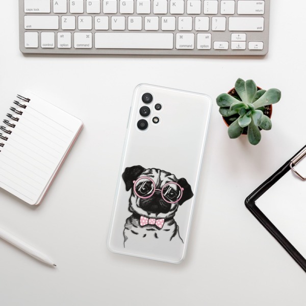 Odolné silikonové pouzdro iSaprio - The Pug - Samsung Galaxy A32