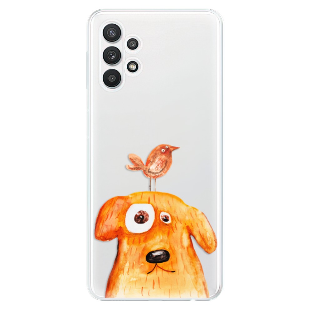 Odolné silikonové pouzdro iSaprio - Dog And Bird - Samsung Galaxy A32