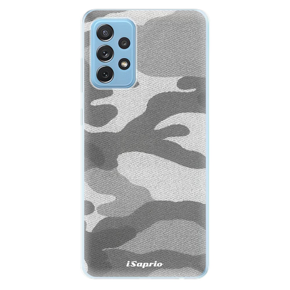 Odolné silikonové pouzdro iSaprio - Gray Camuflage 02 - Samsung Galaxy A72