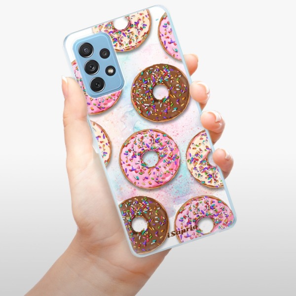 Odolné silikonové pouzdro iSaprio - Donuts 11 - Samsung Galaxy A72