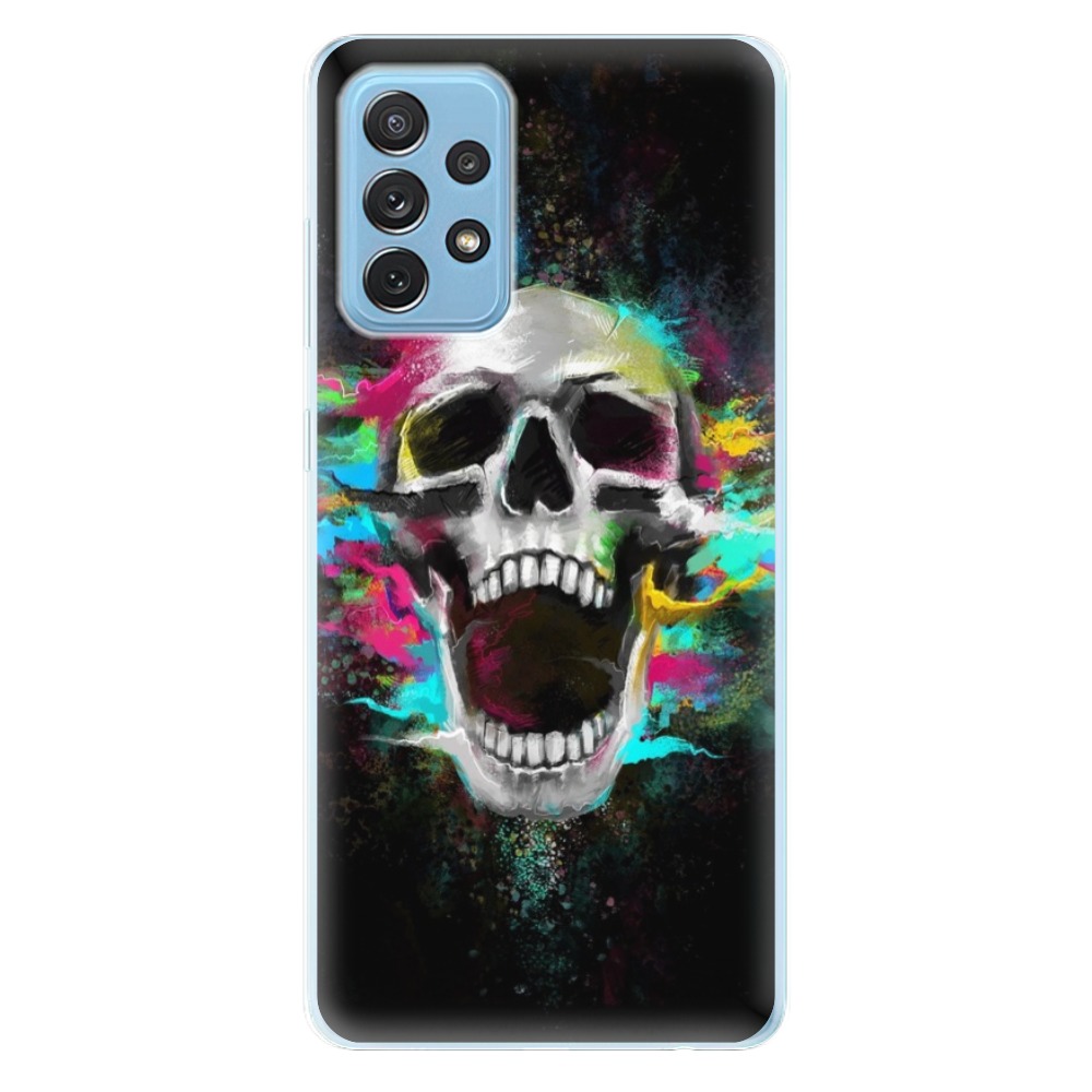 Odolné silikonové pouzdro iSaprio - Skull in Colors - Samsung Galaxy A72