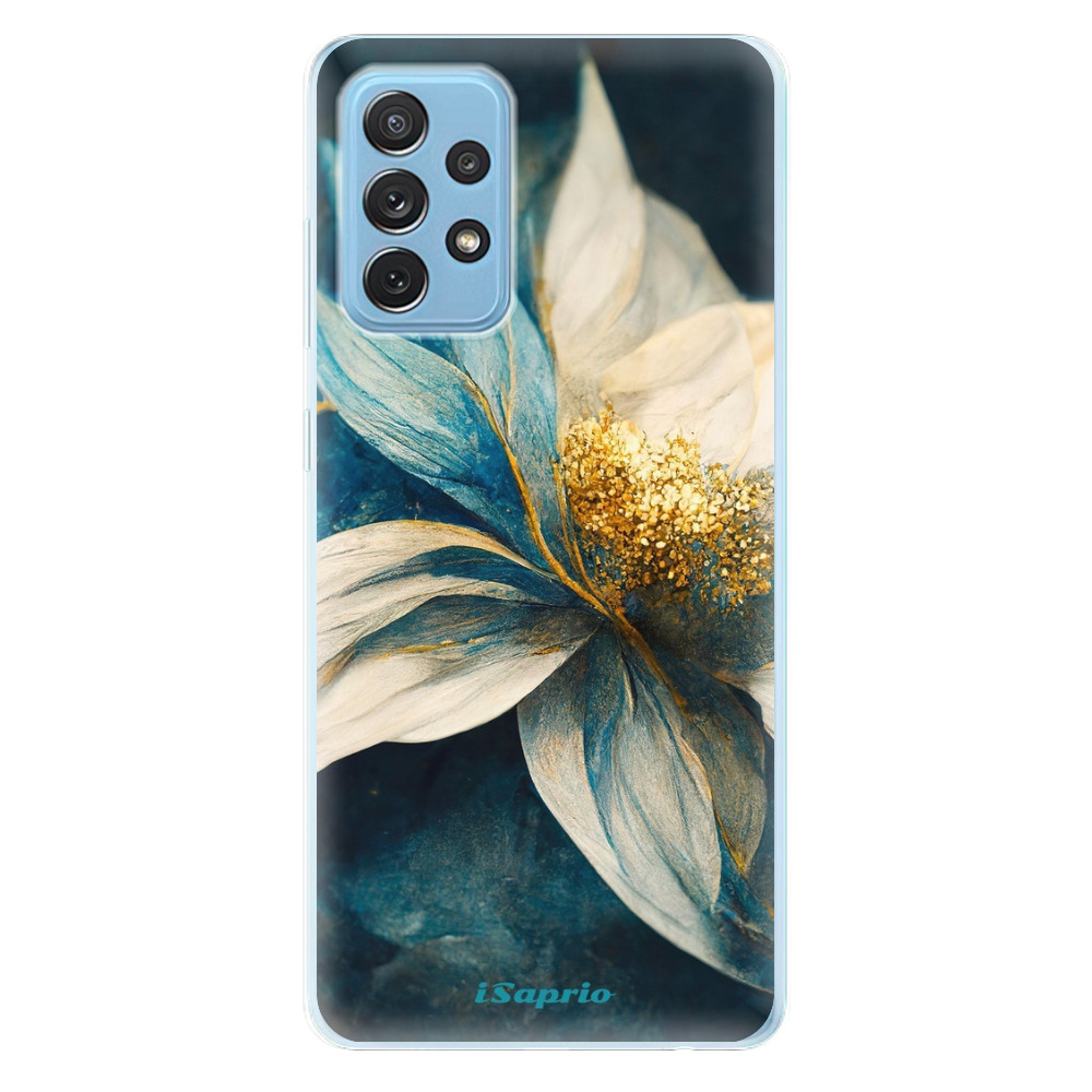 Odolné silikonové pouzdro iSaprio - Blue Petals - Samsung Galaxy A72