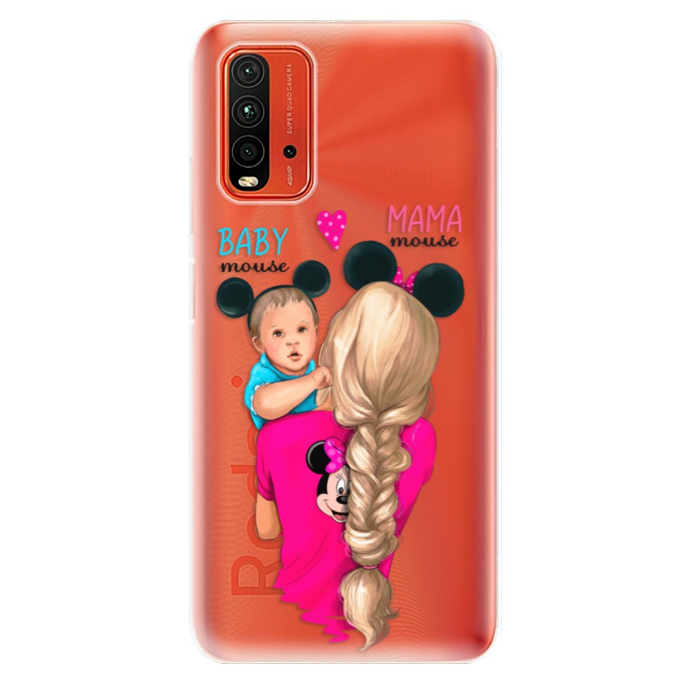 Odolné silikonové pouzdro iSaprio - Mama Mouse Blonde and Boy - Xiaomi Redmi 9T