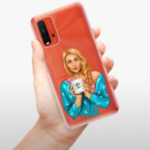 Odolné silikonové pouzdro iSaprio - Coffe Now - Redhead - Xiaomi Redmi 9T