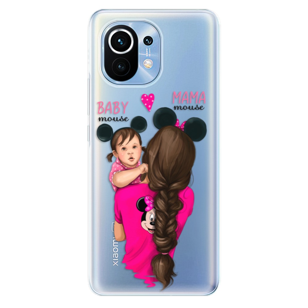 Odolné silikonové pouzdro iSaprio - Mama Mouse Brunette and Girl - Xiaomi Mi 11