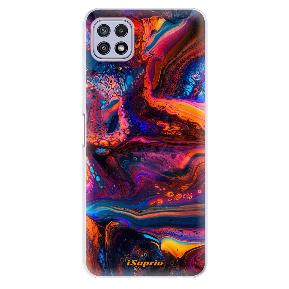 Odolné silikonové pouzdro iSaprio - Abstract Paint 02 - Samsung Galaxy A22 5G