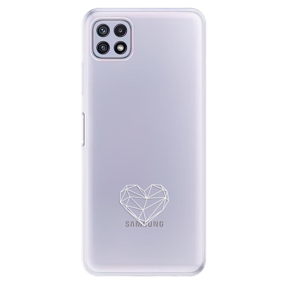 Odolné silikonové pouzdro iSaprio - čiré - Digital Love - Samsung Galaxy A22 5G