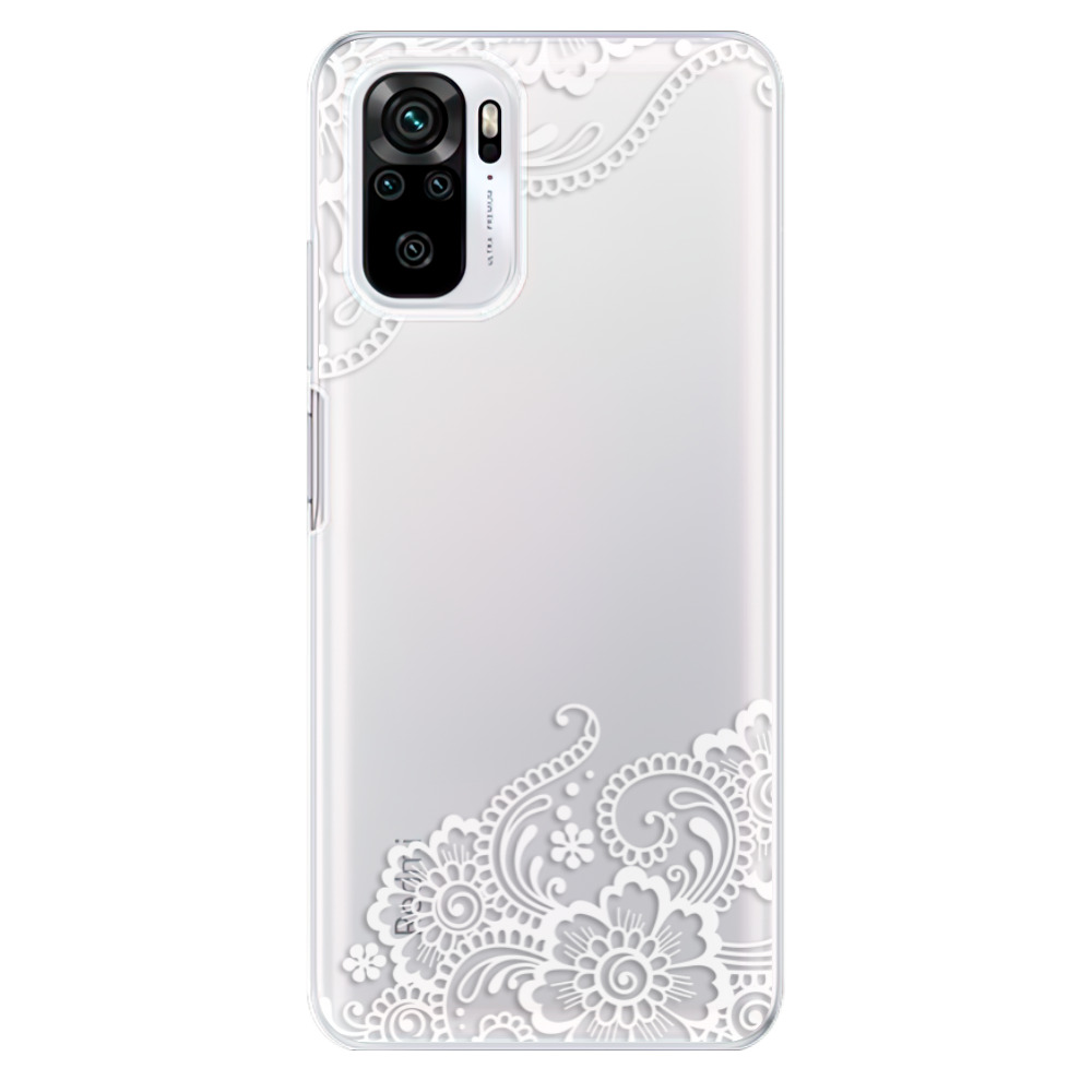 Odolné silikonové pouzdro iSaprio - White Lace 02 - Xiaomi Redmi Note 10 / Note 10S