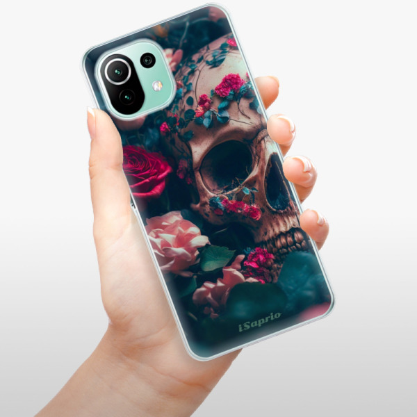 Odolné silikonové pouzdro iSaprio - Skull in Roses - Xiaomi Mi 11 Lite