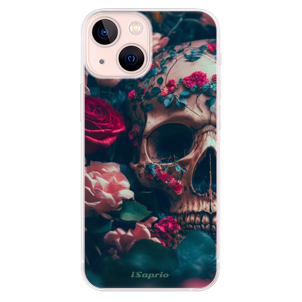 Odolné silikonové pouzdro iSaprio - Skull in Roses - iPhone 13 mini