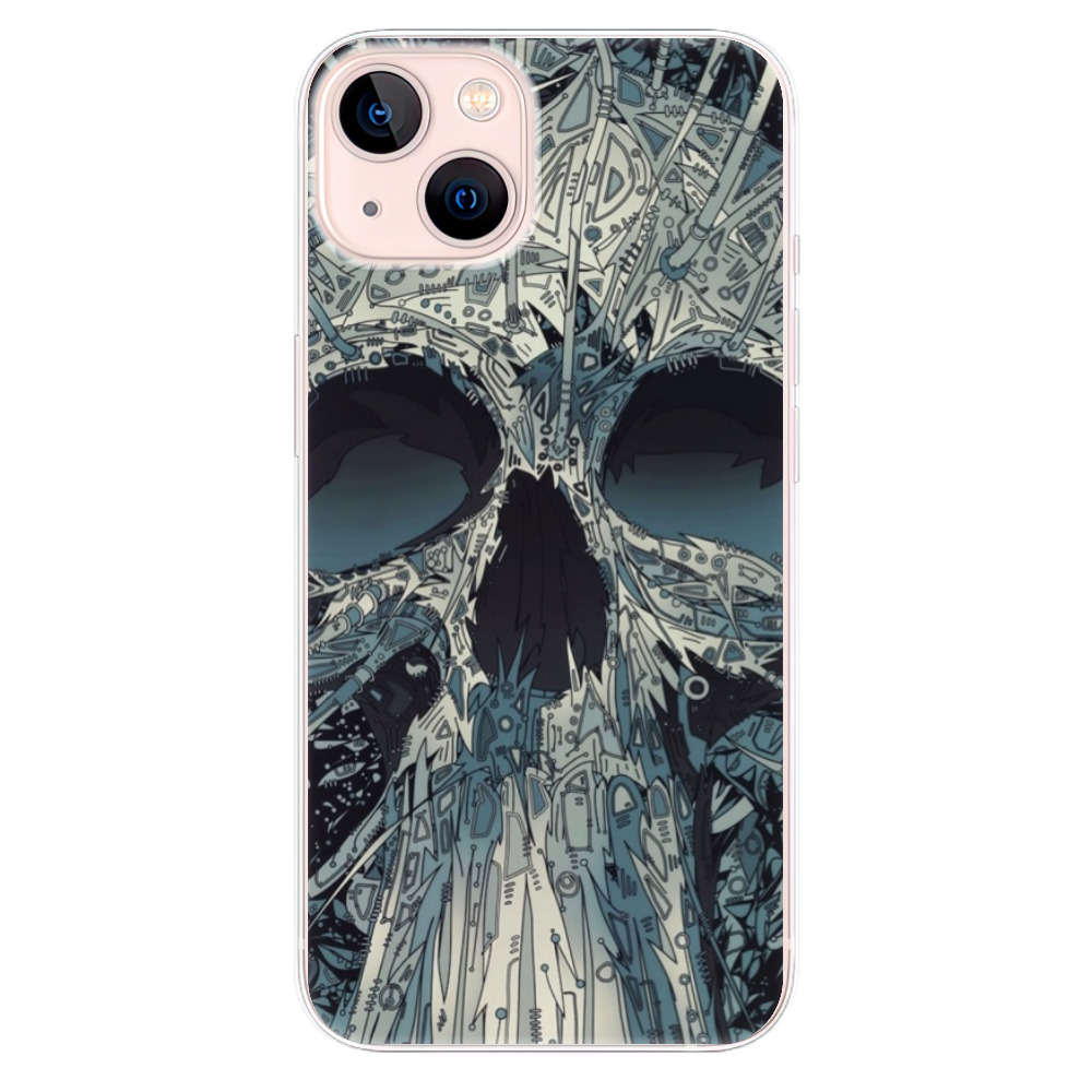 Odolné silikonové pouzdro iSaprio - Abstract Skull - iPhone 13