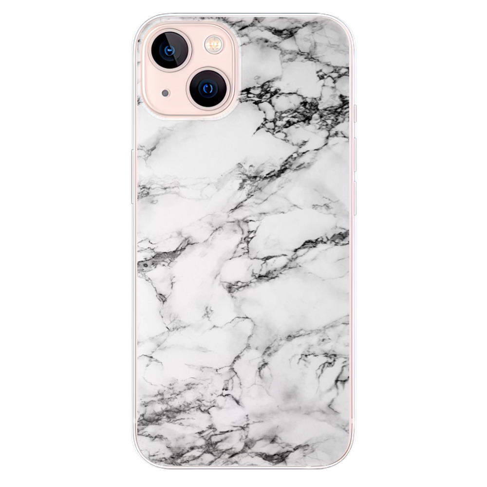 Odolné silikonové pouzdro iSaprio - White Marble 01 na mobil Apple iPhone 13 (Odolný silikonový kryt, obal, pouzdro iSaprio - White Marble 01 na mobilní telefon Apple iPhone 13)
