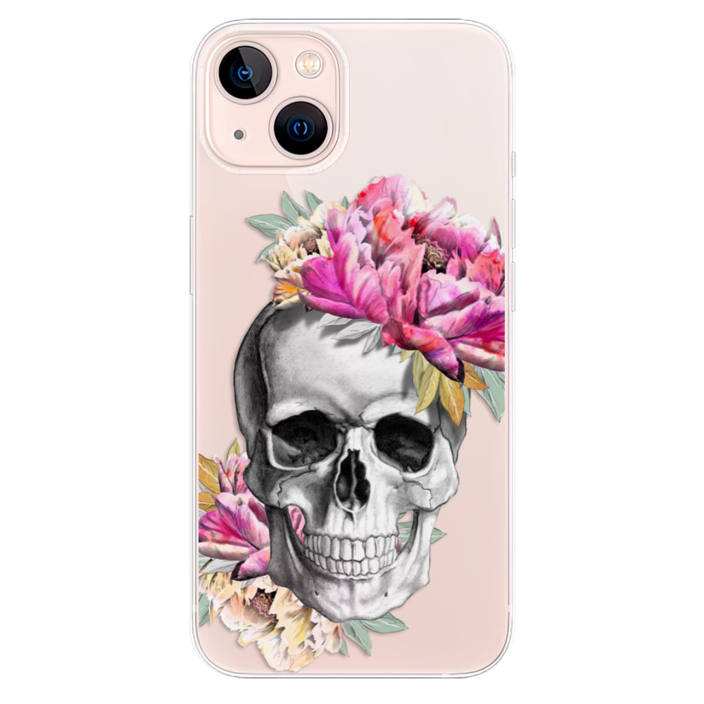 Odolné silikonové pouzdro iSaprio - Pretty Skull - iPhone 13