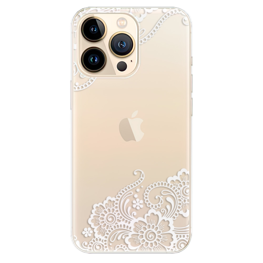 Odolné silikonové pouzdro iSaprio - White Lace 02 - iPhone 13 Pro Max