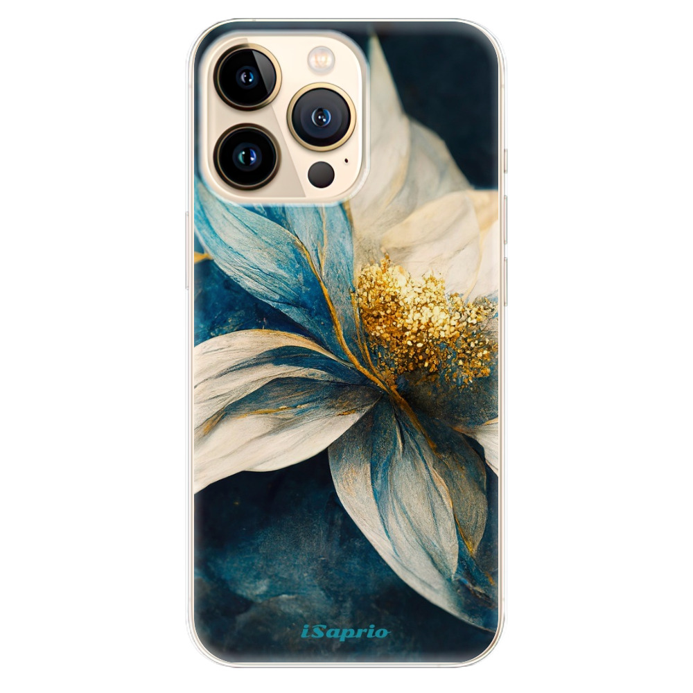 Odolné silikonové pouzdro iSaprio - Blue Petals - iPhone 13 Pro Max