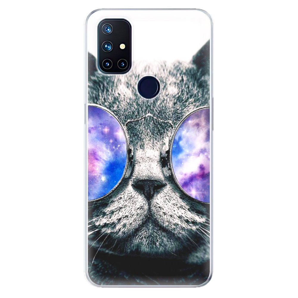 Odolné silikonové pouzdro iSaprio - Galaxy Cat na mobil OnePlus Nord N10 5G (Odolný silikonový kryt, obal, pouzdro iSaprio - Galaxy Cat na mobilní telefon OnePlus Nord N10 5G)