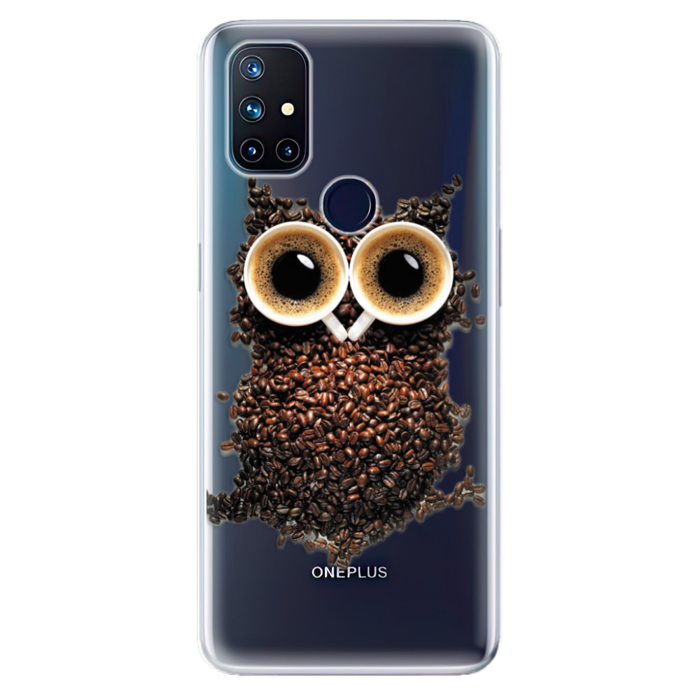 Odolné silikonové pouzdro iSaprio - Owl And Coffee - OnePlus Nord N10 5G