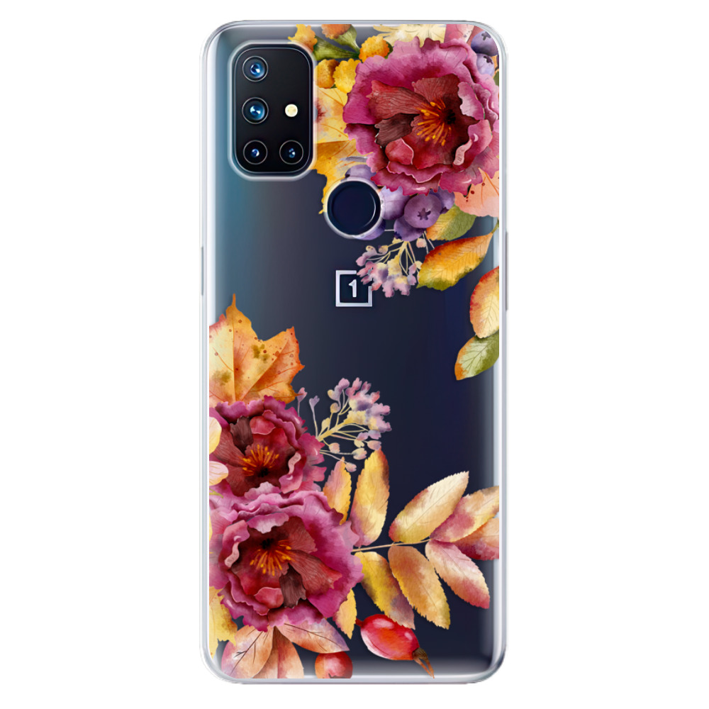 Odolné silikonové pouzdro iSaprio - Fall Flowers na mobil OnePlus Nord N10 5G (Odolný silikonový kryt, obal, pouzdro iSaprio - Fall Flowers na mobilní telefon OnePlus Nord N10 5G)