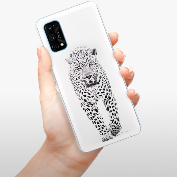 Odolné silikonové pouzdro iSaprio - White Jaguar - Realme 7 Pro