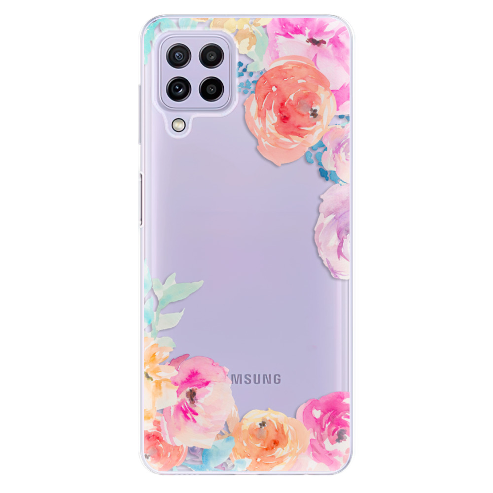 Odolné silikonové pouzdro iSaprio - Flower Brush - Samsung Galaxy A22