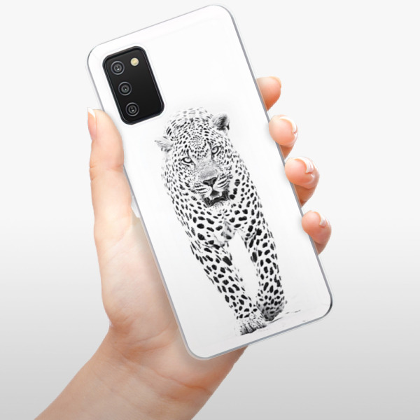 Odolné silikonové pouzdro iSaprio - White Jaguar - Samsung Galaxy A03s