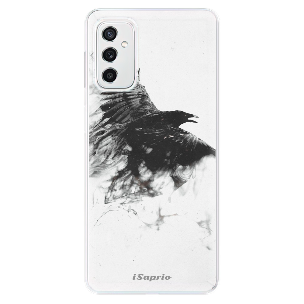 Silikonové odolné pouzdro iSaprio - Dark Bird 01 na mobil Samsung Galaxy M52 5G (Silikonový odolný kryt, obal, pouzdro iSaprio - Dark Bird 01 na mobilní telefon Samsung Galaxy M52 5G)