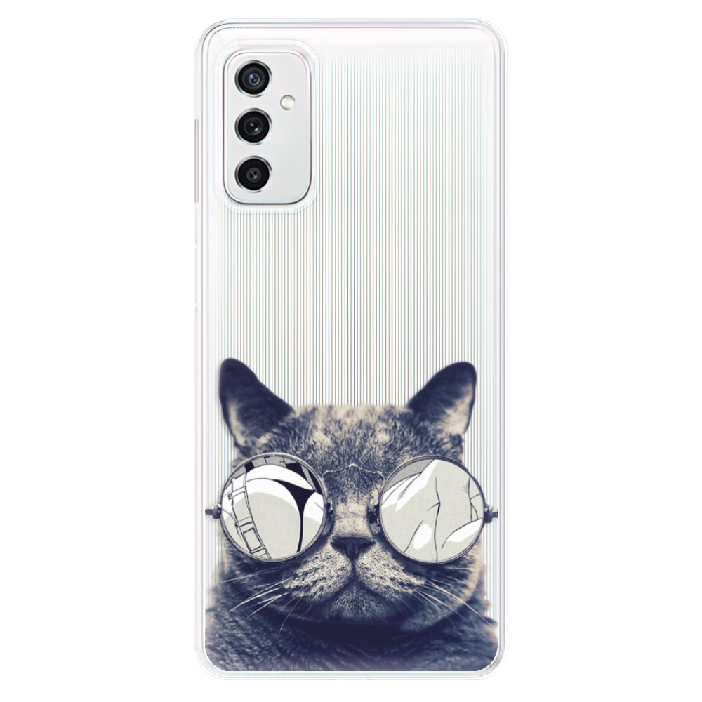 Silikonové odolné pouzdro iSaprio - Crazy Cat 01 na mobil Samsung Galaxy M52 5G (Silikonový odolný kryt, obal, pouzdro iSaprio - Crazy Cat 01 na mobilní telefon Samsung Galaxy M52 5G)