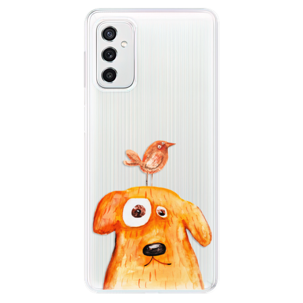 Silikonové odolné pouzdro iSaprio - Dog And Bird na mobil Samsung Galaxy M52 5G (Silikonový odolný kryt, obal, pouzdro iSaprio - Dog And Bird na mobilní telefon Samsung Galaxy M52 5G)